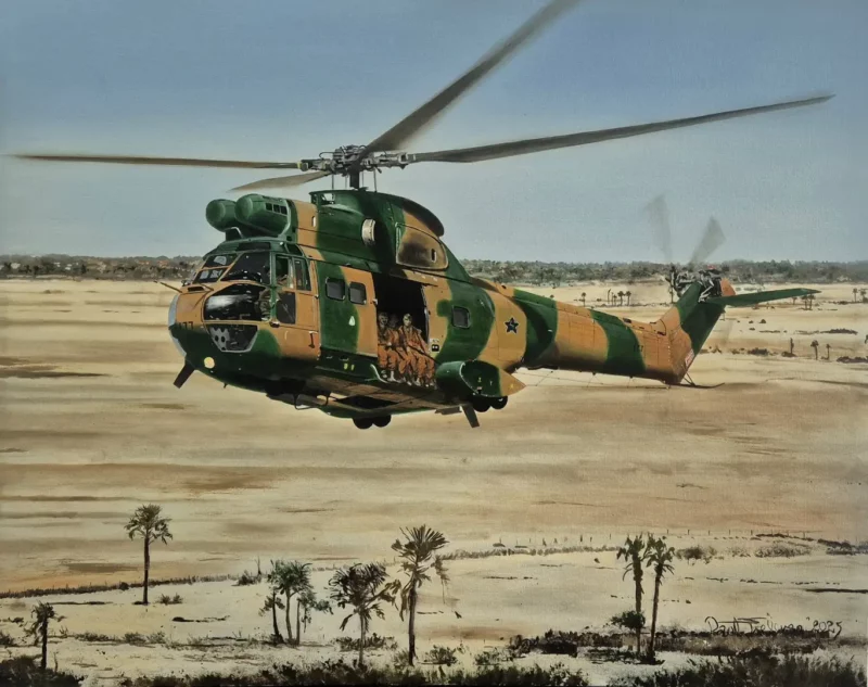 SAAF Puma in Angolan theatre mid 1980s